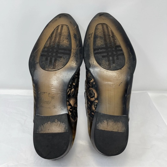 Fiesso by Aurelio Garcia Men Sz 12 Steampunk Floral Goth Spike Metal Tip Loafer - Picture 9 of 13